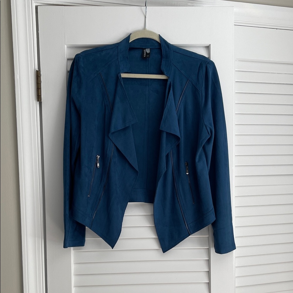 Ravel Women's Blue Draped Jacket